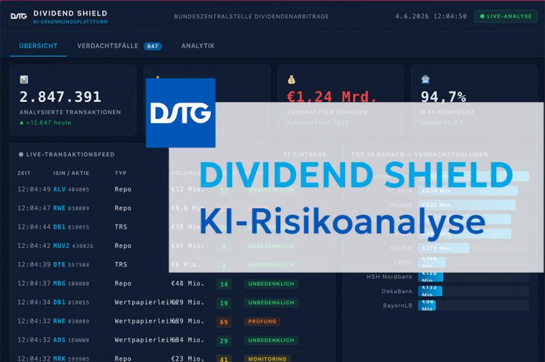 Teaserbild: Dividend Shield – KI-Risikoanalyse zur Steuerbetrugserkennung