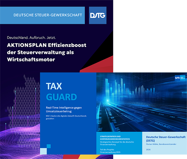 Cover der DSTG-Konzepte und Strategiepapiere zur Modernisierung des Steuersystems